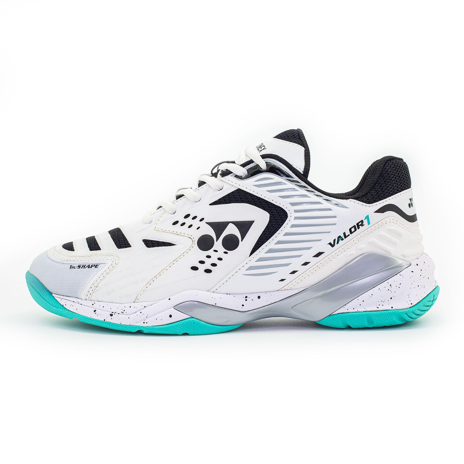 WHITE / BLACK / AQUA BLUE