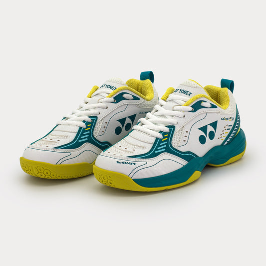 WHITE / DEEP TEAL