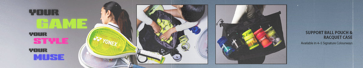MUSE CAPSULE 2ND COLLECTION: SUPPORT BALL POUCH & RACKET CASE