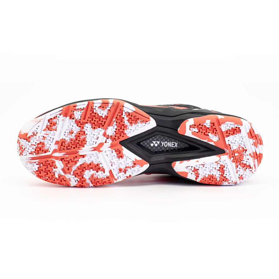 NEON CORAL / BLACK / SILVER