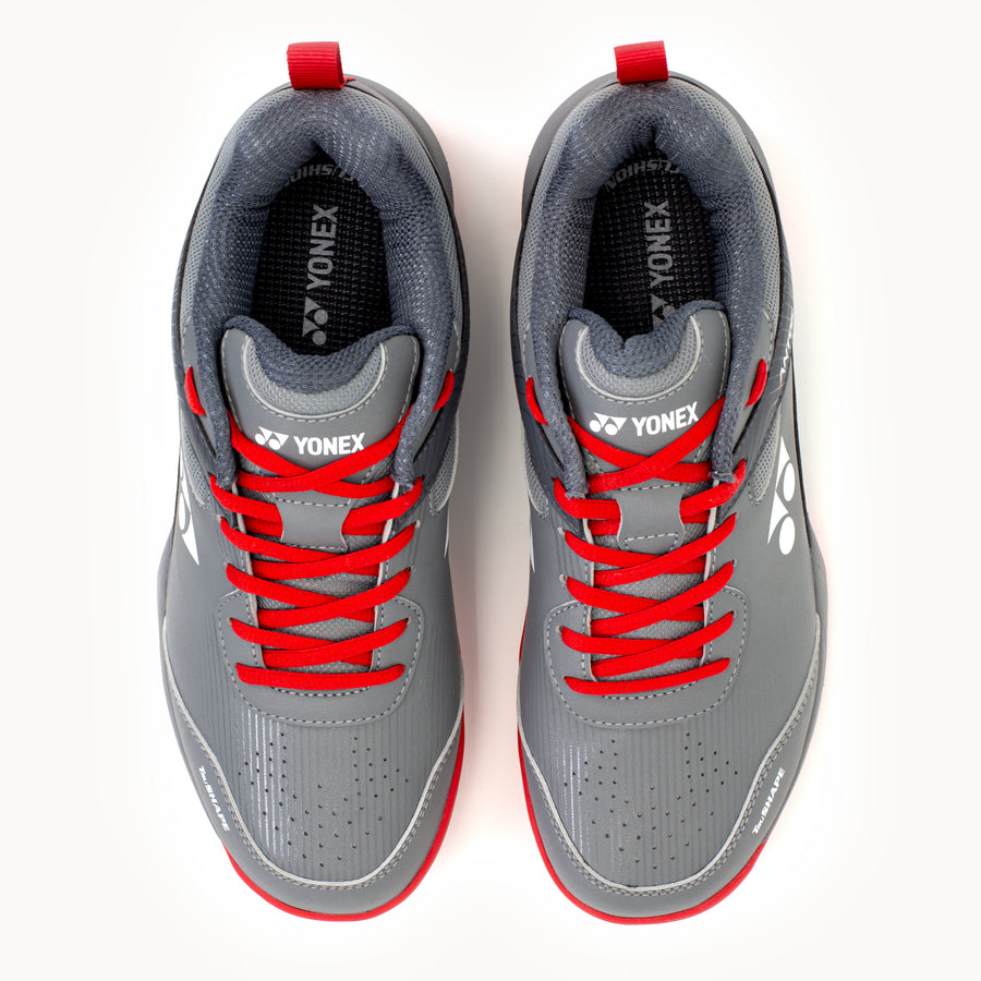 PEARLIZED GREY / DRAK GREY / RED