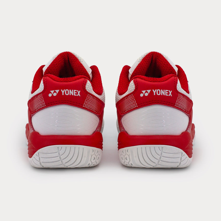 WHITE / RACING RED