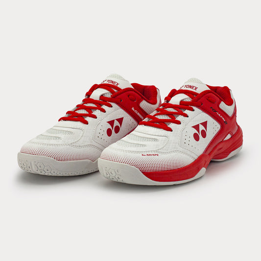 WHITE / RACING RED