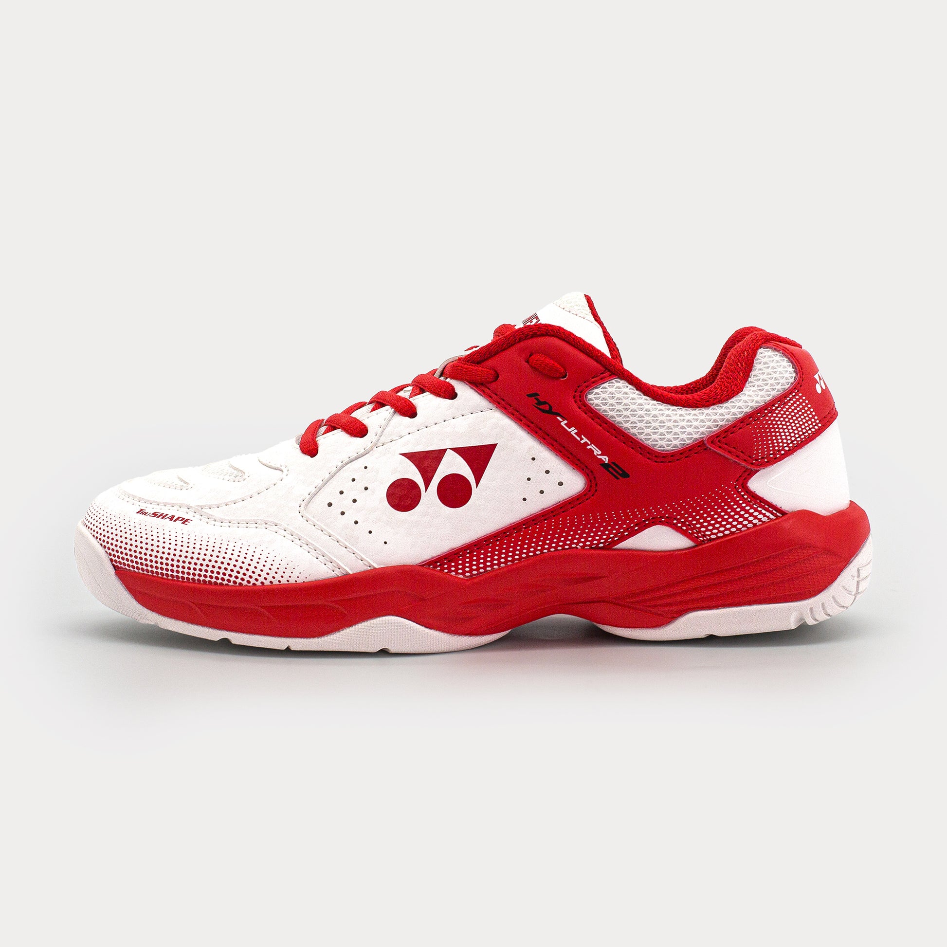 WHITE / RACING RED