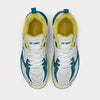 WHITE / DEEP TEAL