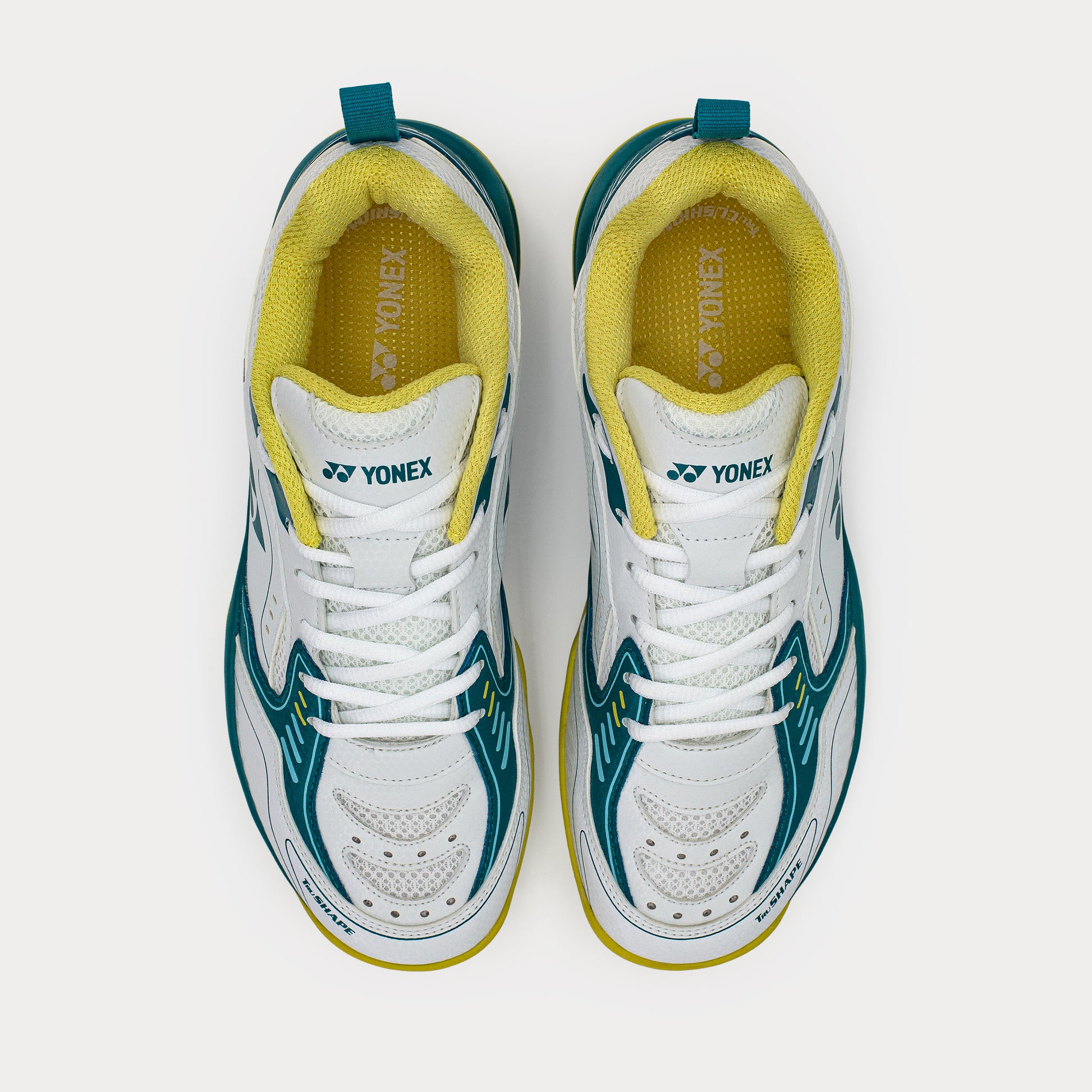 WHITE / DEEP TEAL